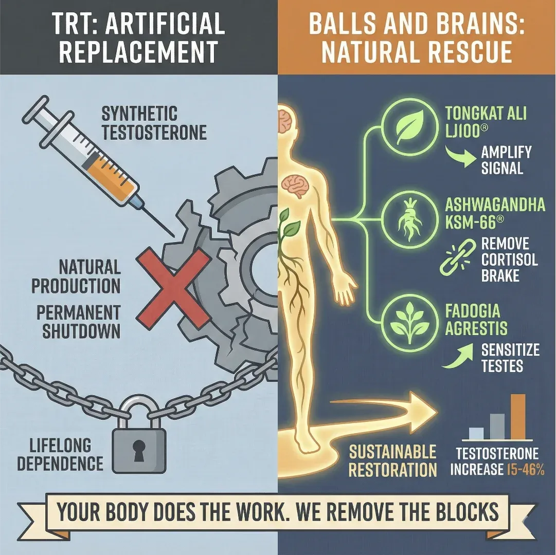 2. TRT Shuts Down Natural Production Forever—This Rescues It